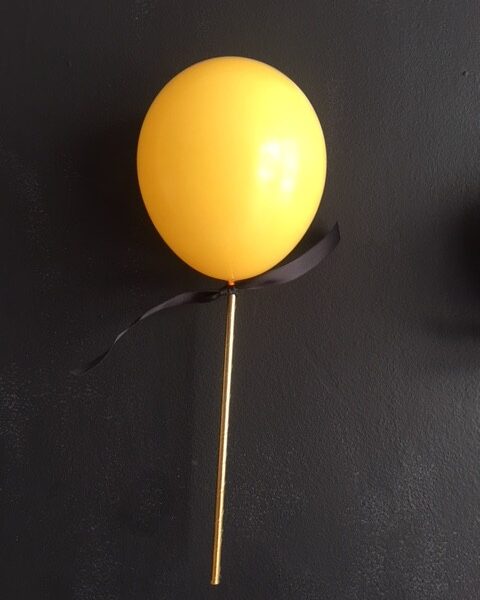 Topper Globo Mini 11 Morado con lazo
