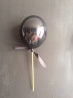 Topper Globo Mini 13 negro con lazo