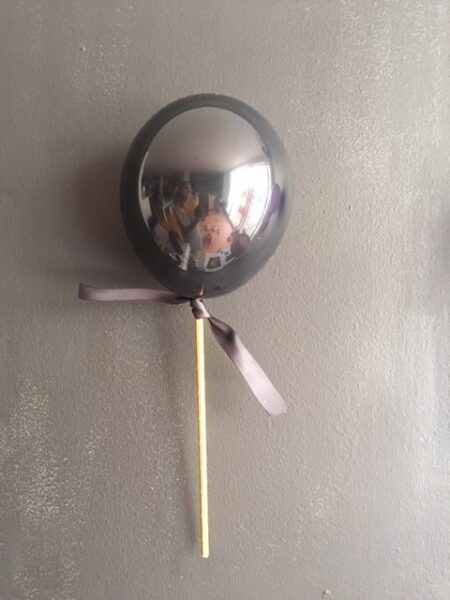 Topper Globo Mini 13 negro con lazo