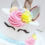 Topper set unicornio plata