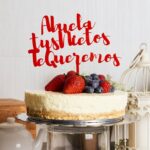 Topper metacrilato 3 líneas