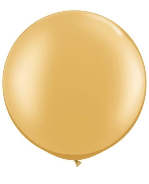 Globo redondo color dorado