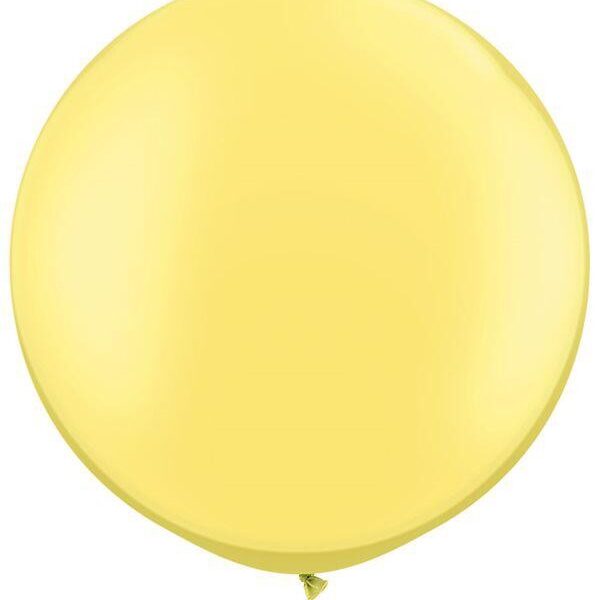 Globo redondo color amarillo Pearl Lemon Chiffon