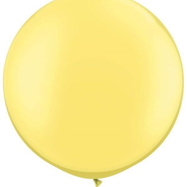 Globo redondo color amarillo Pearl Lemon Chiffon