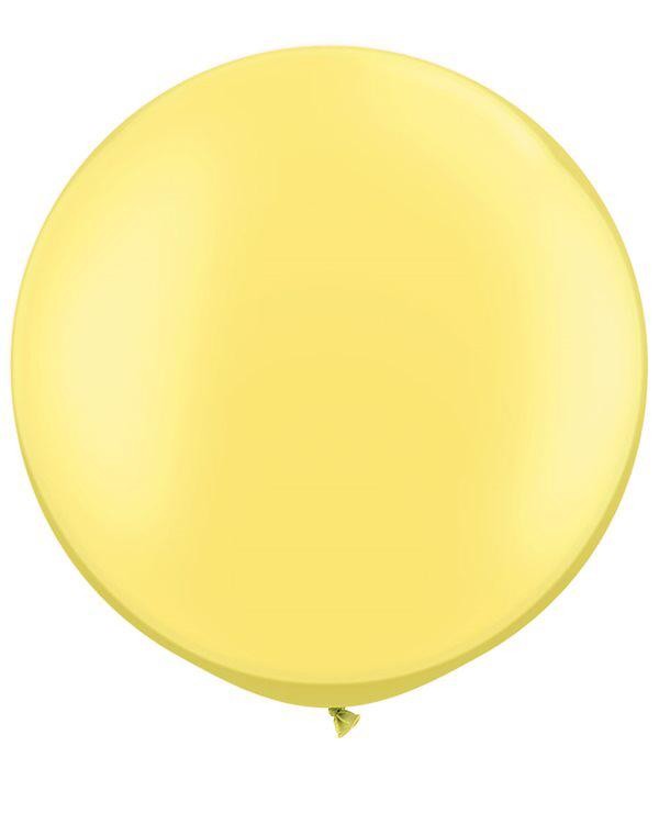 Globo redondo color amarillo Pearl Lemon Chiffon