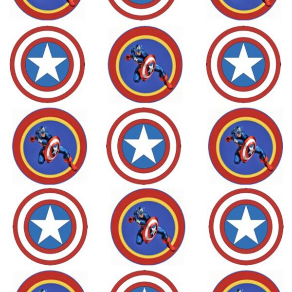 Papel azúcar Galletas Capitán América 2