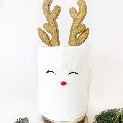 Topper para tarta Rudolph