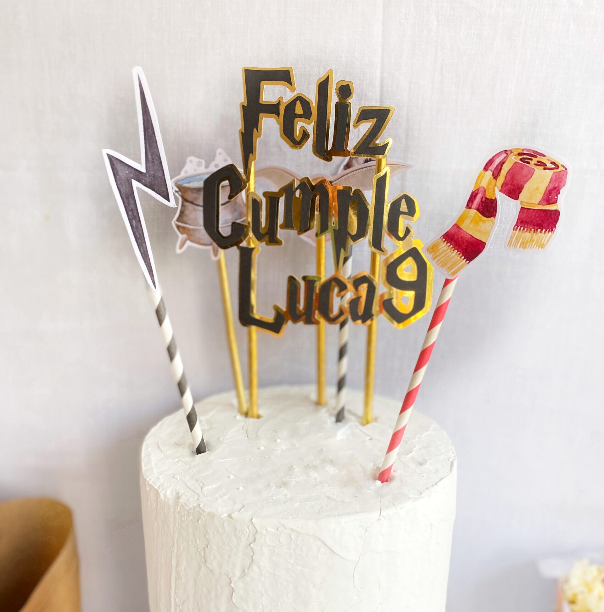 Topper para tarta Harry Potter - Imagina tu fiesta - Nube de caramelo