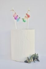 Topper guirnalda tassels de papel de seda