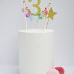 Topper guirnalda estrella con número