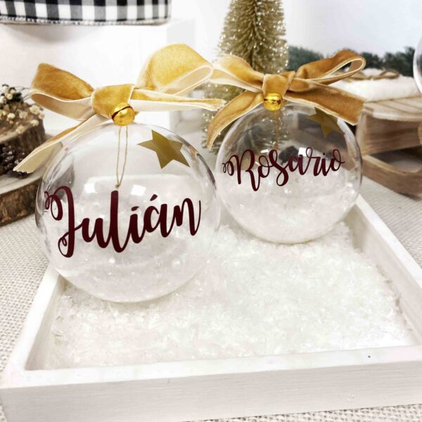 foto alternativa 15 bola de navidad personalizada