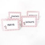 Cartelitos de comida Minnie Mouse Baby