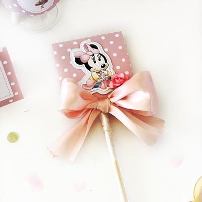 Piruleta Corazón Gigande decorada Minnie Mouse Baby