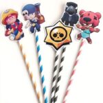 Topper temático con pajita Brawl Stars