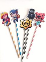 Topper temático con pajita Brawl Stars