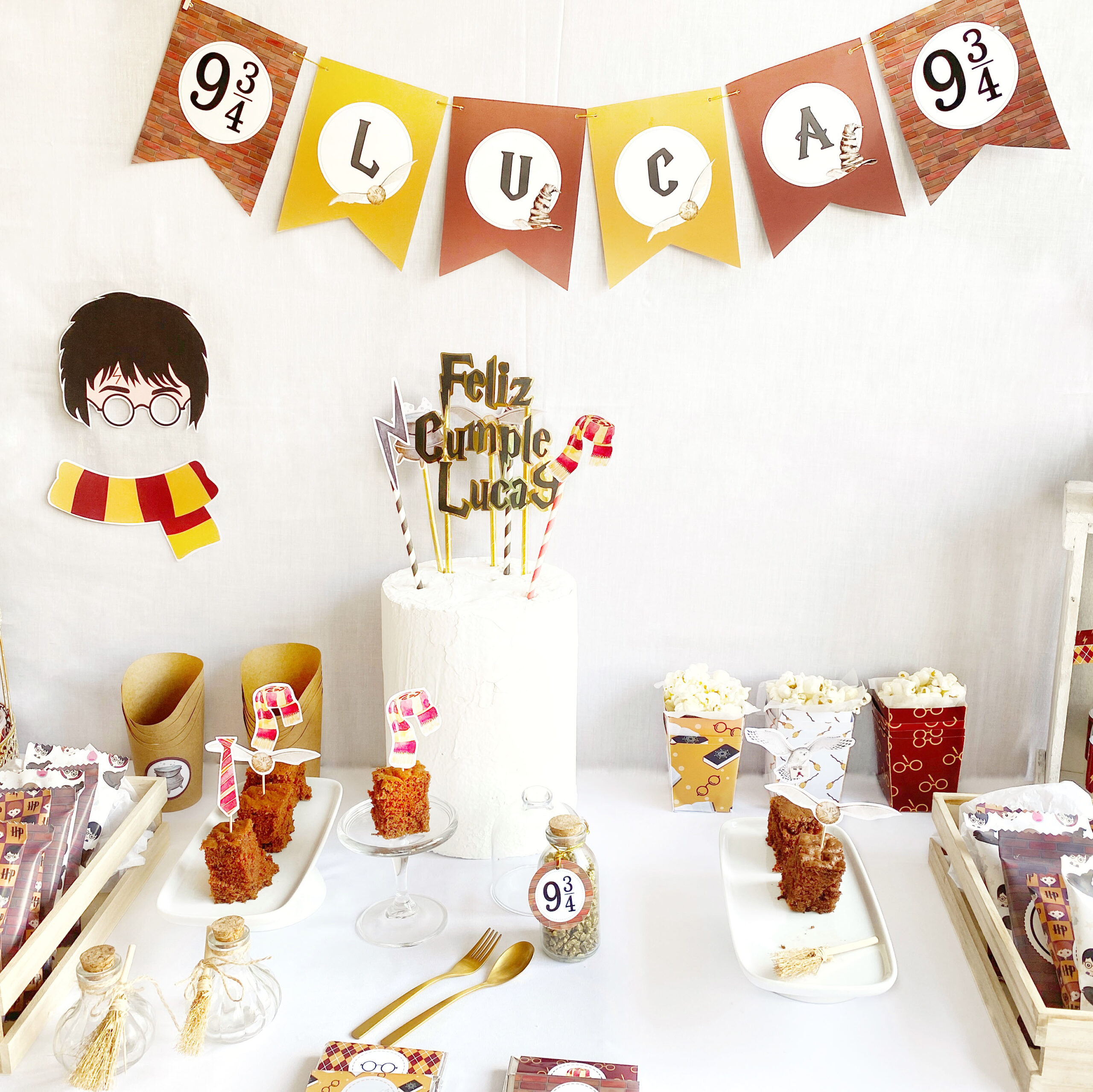 detalles Dramaturgo Histérico Party Box Harry Potter - Kit de fiesta - Nube de Caramelo