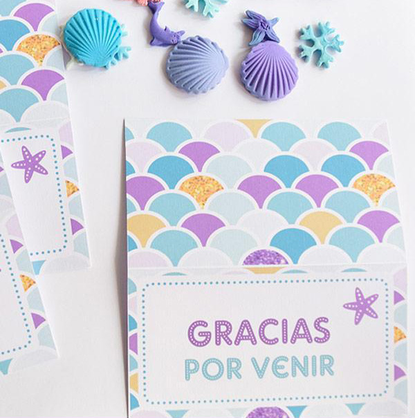 Compra Fissaly® 96 Piezas Decoración Cumpleaños Sirena - Decoración Fiesta  Infantil Niña - Pack Fiesta Sirena al por mayor