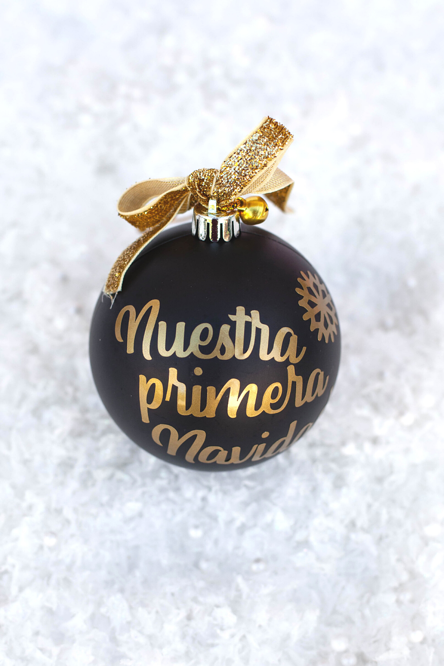 bola de nuestra primera navidad para regalar a la familia