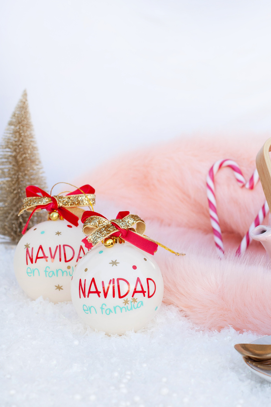 bola de navidad navidad en familia para regalar