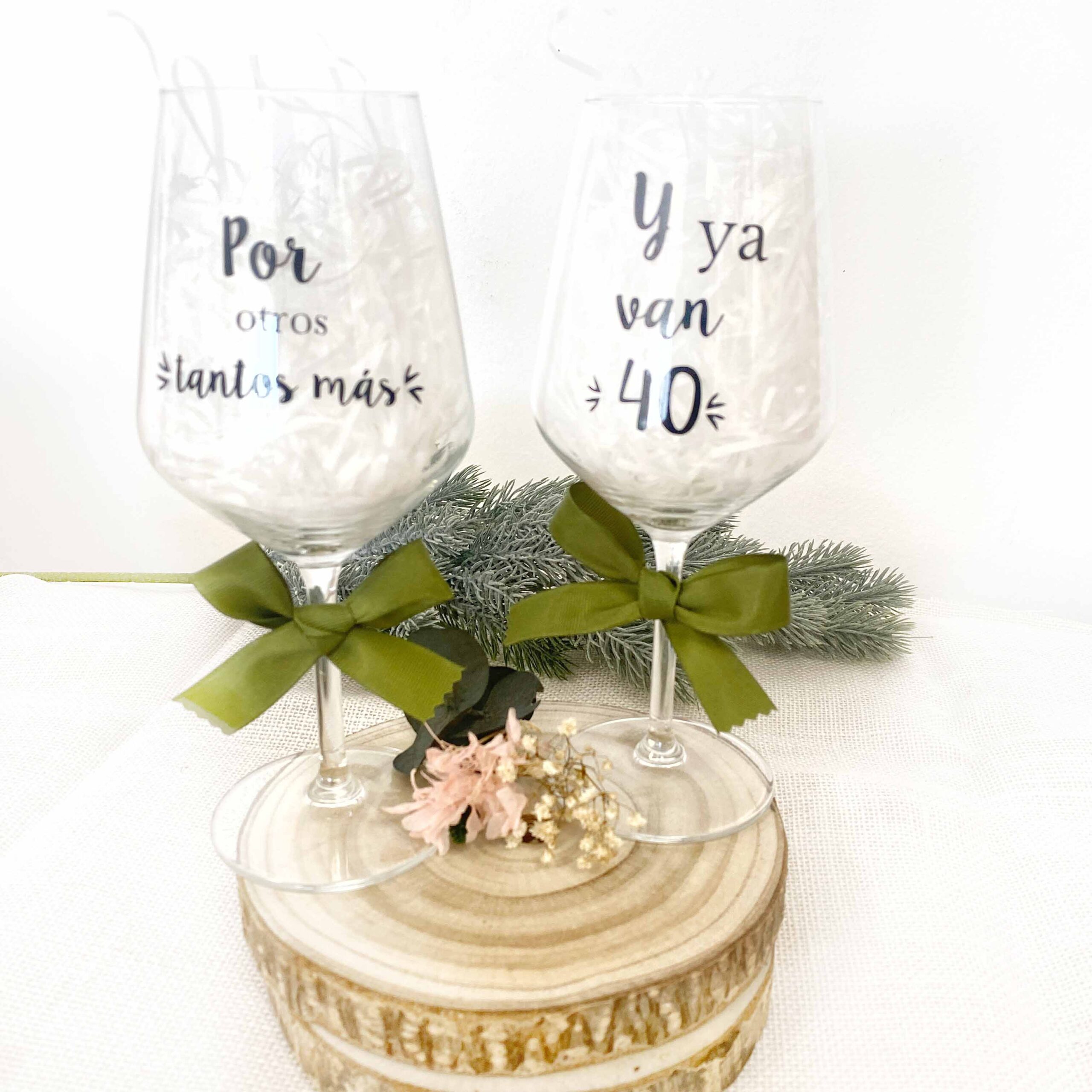 Copa de vino personalizada