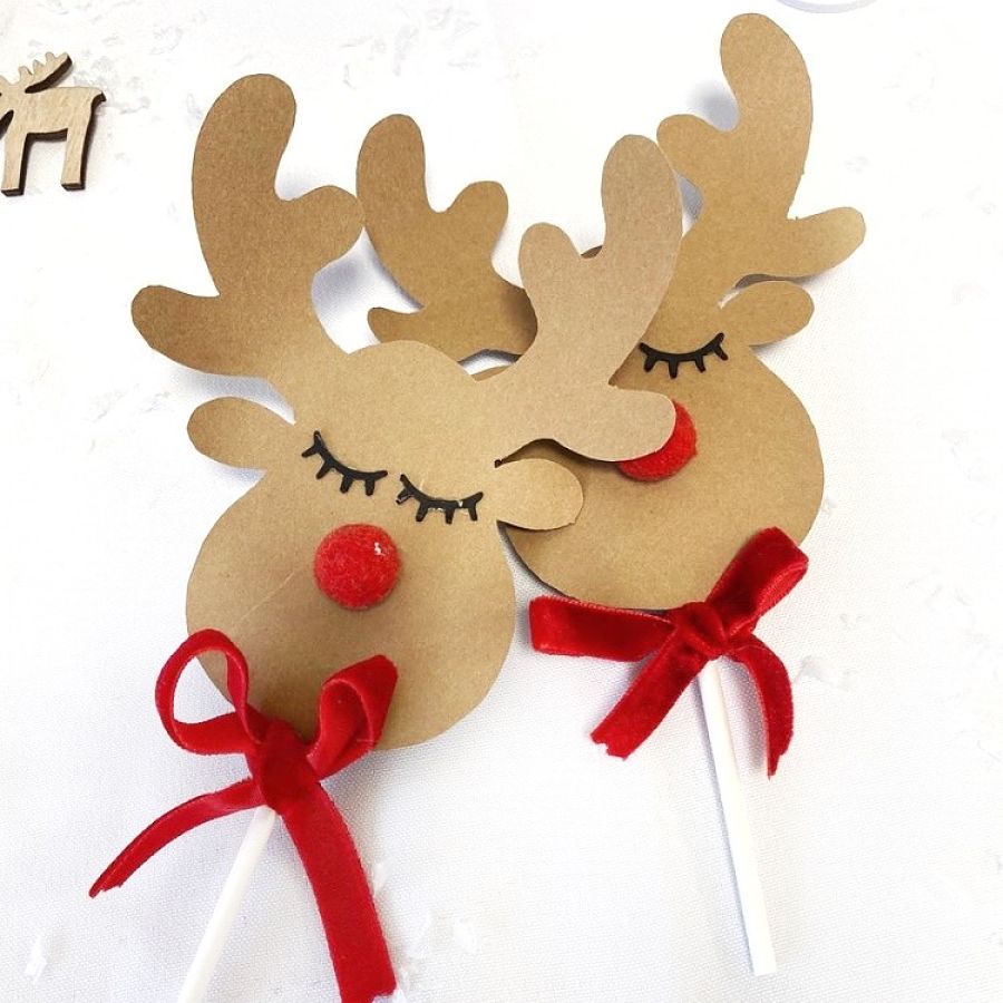 Piruletas de Reno Rudolph para regalar