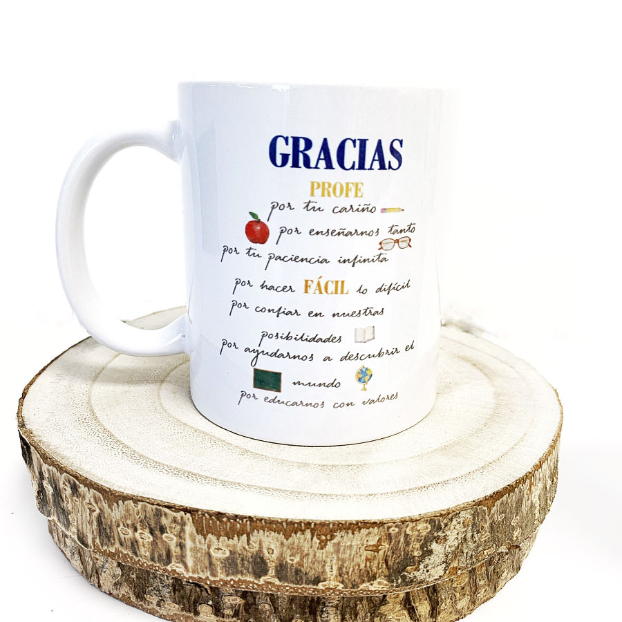 tazas personalizados,originales y exclusivas para regalar a los profes