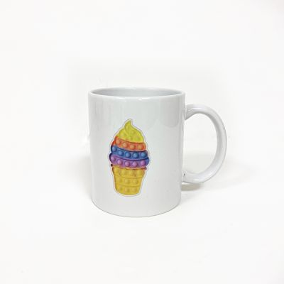 Cara trasera Taza personalizada Pop It