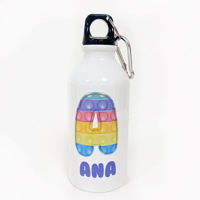 Botella de agua personalizada - Regala bonito - Nube de caramelo