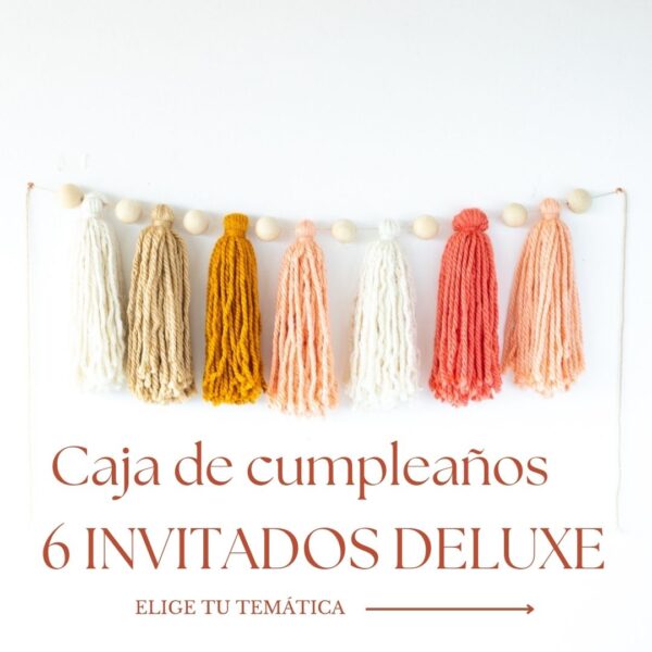 foto caja de cumpleaños 6 invitados deluxe