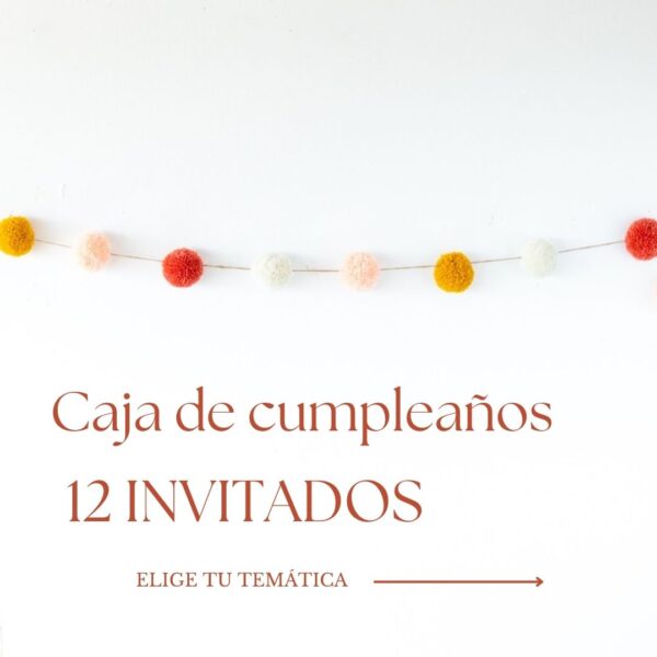 caja de cumpleaños 12 invitados básica