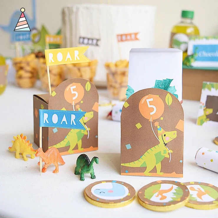 Kit de fiesta impreso dinosaurios- Imagina tu fiesta - Nube de caramelo