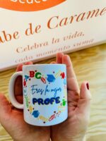 Taza "Eres el/la mejor profe" personalizada